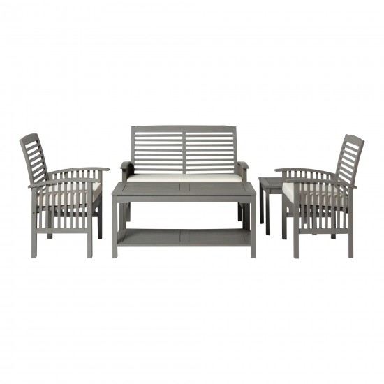 Outdoor Chat Set - Grey Wash, OGWLSCH5GW