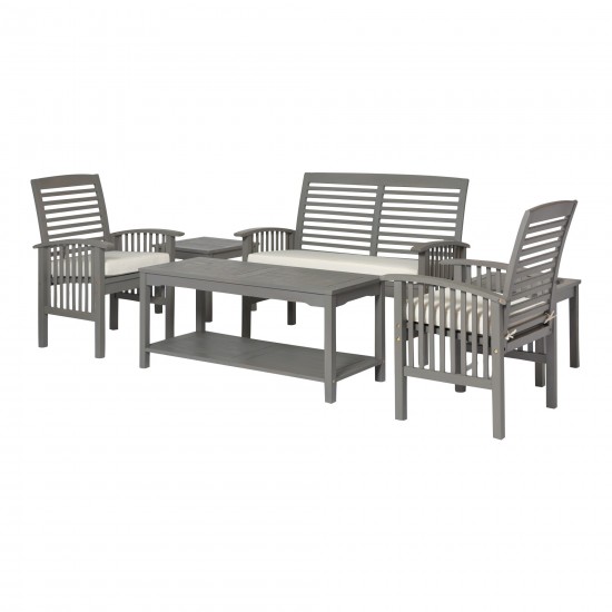Outdoor Chat Set - Grey Wash, OGWLSCH6GW