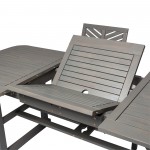 5-Piece Extendable Outdoor Patio Dining Set - Grey Wash