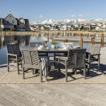 7-Piece Extendable Outdoor Patio Dining Set - Grey Wash