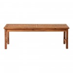 Vincent 53" Modern Patio Dining Bench - Brown