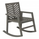 Vincent Outdoor Chevron Rocking Chair - Grey Wash