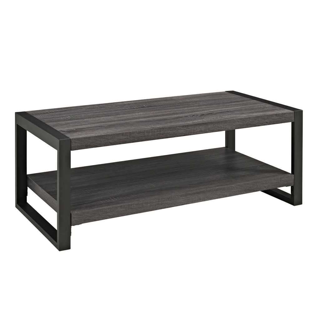 angelo:HOME 48" Industrial Coffee Table - Charcoal angelo:HOME 48" Industrial Coffee Table - Charcoal