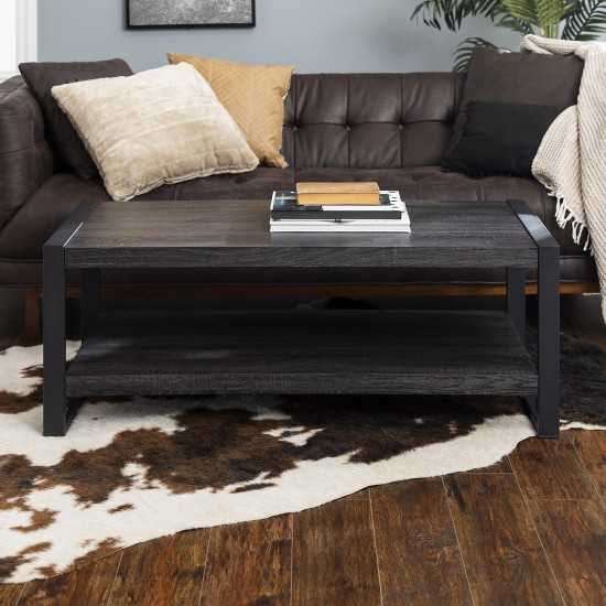 angelo:HOME 48" Industrial Coffee Table - Charcoal