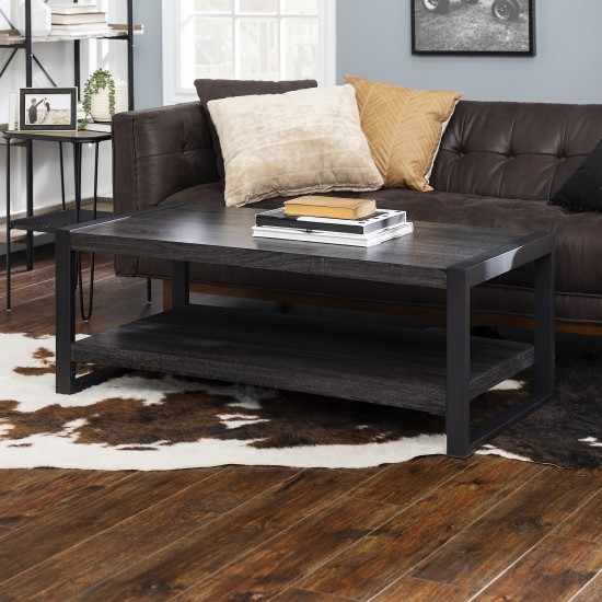 angelo:HOME 48" Industrial Coffee Table - Charcoal