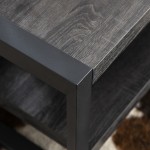 angelo:HOME 48" Industrial Coffee Table - Charcoal
