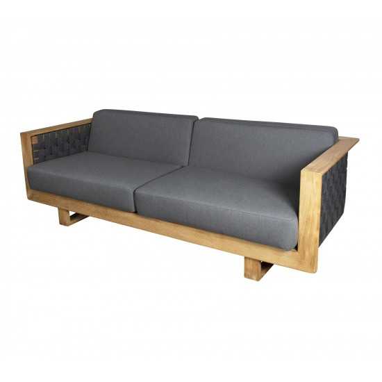 Cane-line Angle 3-seater sofa w/teak frame