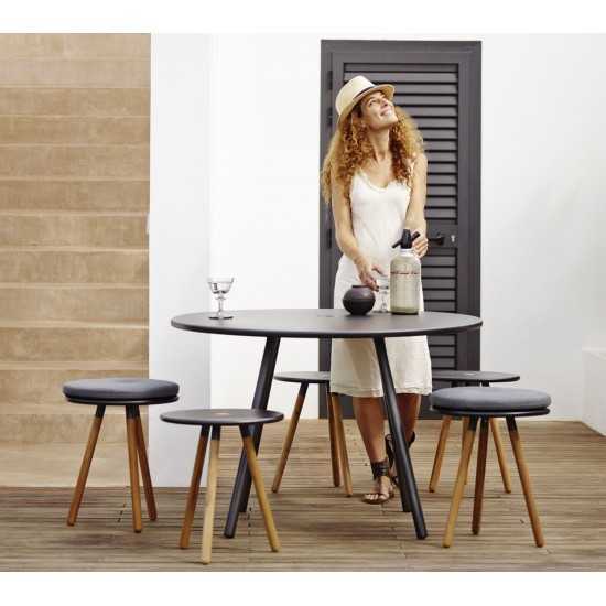 Cane-line Area table/stool, 11009TAL