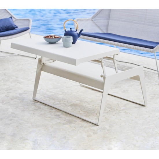 Cane-line Chill-out coffee table dual height single sided, 5023AW