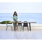 Cane-line Copenhagen dining table w/32.7 in extension, 11030TAL