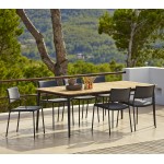 Cane-line Core dining table, 63 x 39.4 in, 5027ALT