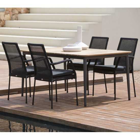 Cane-line Core dining table, 63 x 39.4 in, 5027ALT