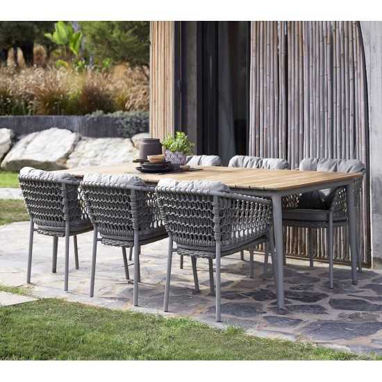 Cane-line Core dining table, 82.7 x 39.4 in , 5028ATT