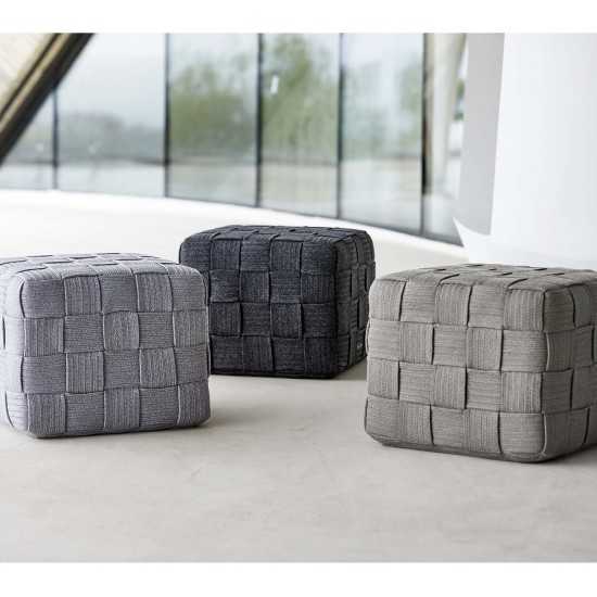 Cane-line Cube footstool, 8340ROLG