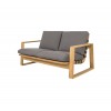 Cane-line Endless soft 2-seater sofa w/teak frame, 55503TAITG