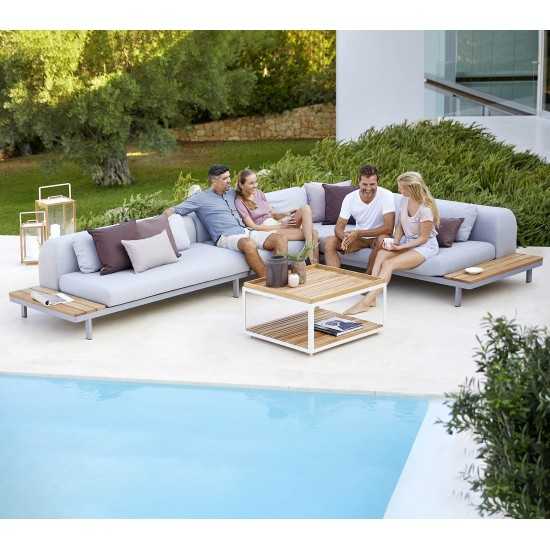 Cane-line Level coffee table base large, 5008AW