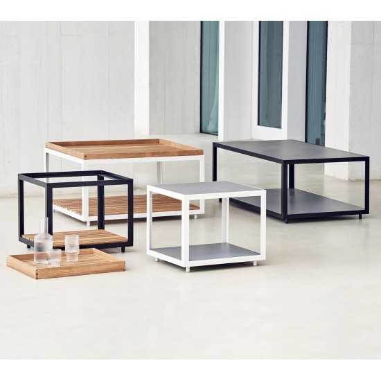 Cane-line Level coffee table rect. table top set (2 pcs.), P5009TII