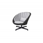 Cane-line Peacock lounge chair w/swivel aluminium base, 5458RODGSWB