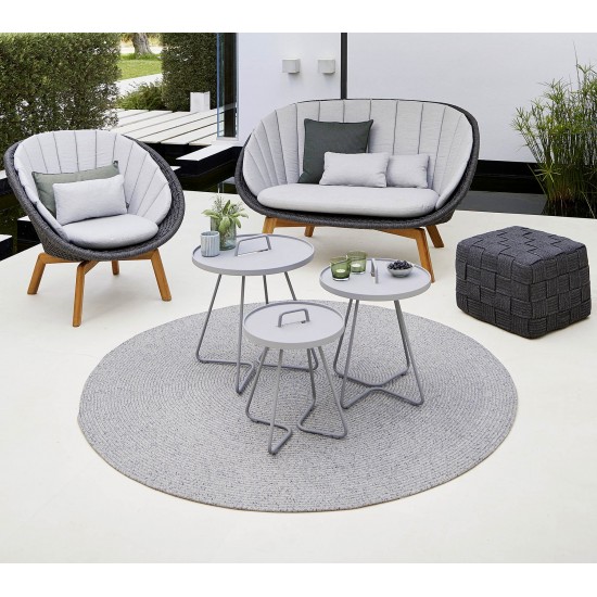 Cane-line Peacock lounge chair w/teak legs, 5458RODGT