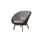 Cane-line Peacock lounge chair w/teak legs, 5458RODGT