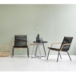 Cane-line Sidd lounge armchair w/rattan, stackable INDOOR, 7429RTB