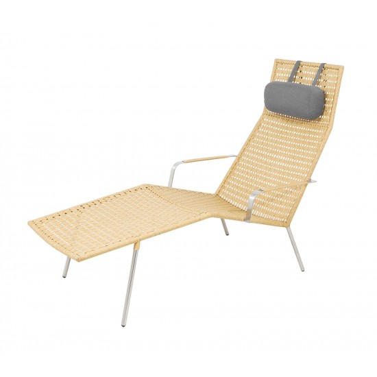 Cane-line Straw chaise longue neck cushion INDOOR, 7411YSN95