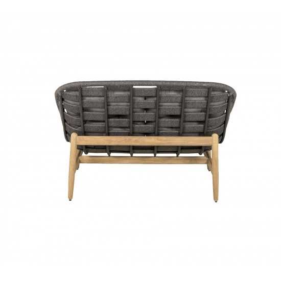Cane-line Strington 2-seater sofa w/teak frame, 55020RODGAITGT
