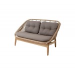 Cane-line Strington 2-seater sofa w/teak frame, 55020UAITTT