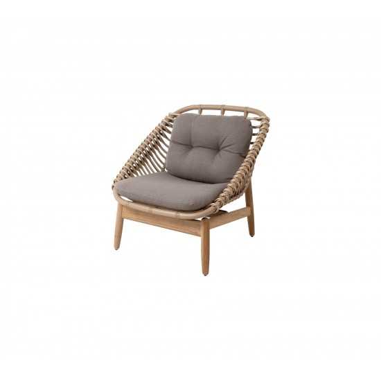 Cane-line Strington lounge chair w/teak frame, 54020UAITTT