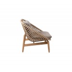 Cane-line Strington lounge chair w/teak frame, 54020UAITTT