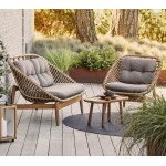 Cane-line Strington lounge chair w/teak frame, 54020UAITTT