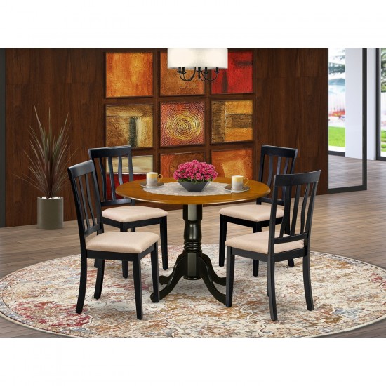 Dining Set - 5 Pcs With 4 Wooden Chairs