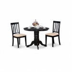 3 Pc Dinette Table Set-Small Kitchen Table And 2 Dining Chairs