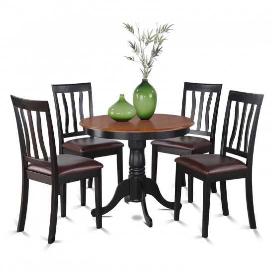 5 Pc Kitchen Nook Dining Set-Small Table As Well As 4 Kitchen Dining Chairs