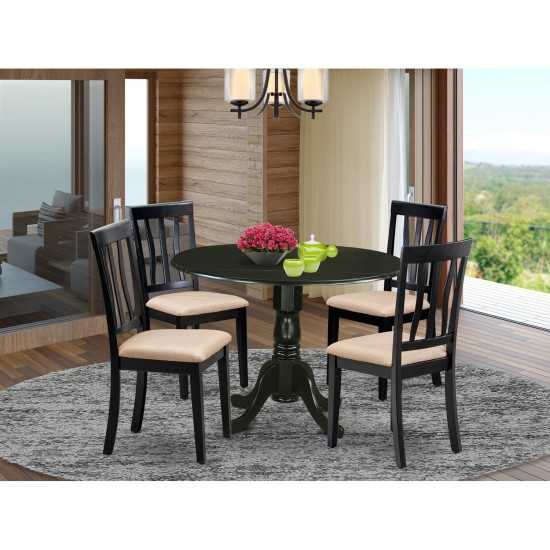 5 Pc Table Set - Dining Table And 4 Kitchen Dining Chairs