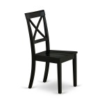 3-Pc Dining Table Set2 Dining Chairs, Butterfly Leaf Dining Table, Black