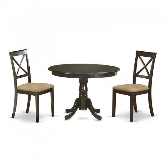 3 Pc Kitchen Table Set-Table And 2 Kitchen Chairs