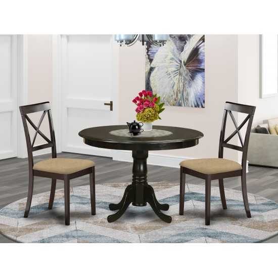 3 Pc Kitchen Table Set-Table And 2 Kitchen Chairs