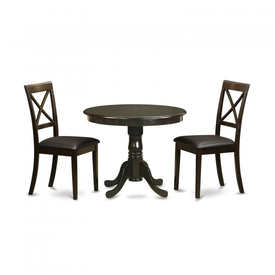 3 Pc Kitchen Table-Kitchen Table And 2 Dining Chairs