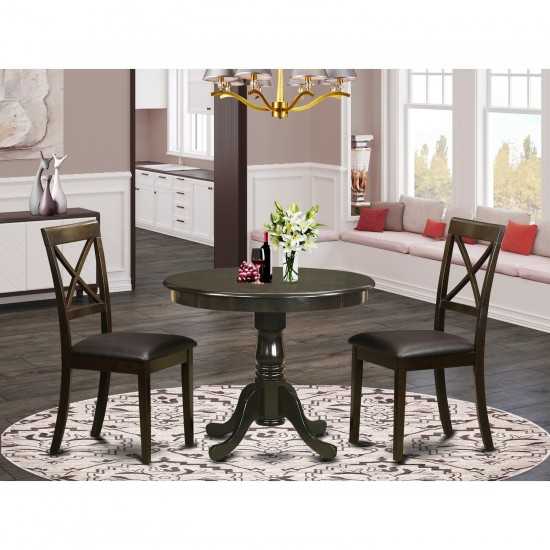 3 Pc Kitchen Table-Kitchen Table And 2 Dining Chairs