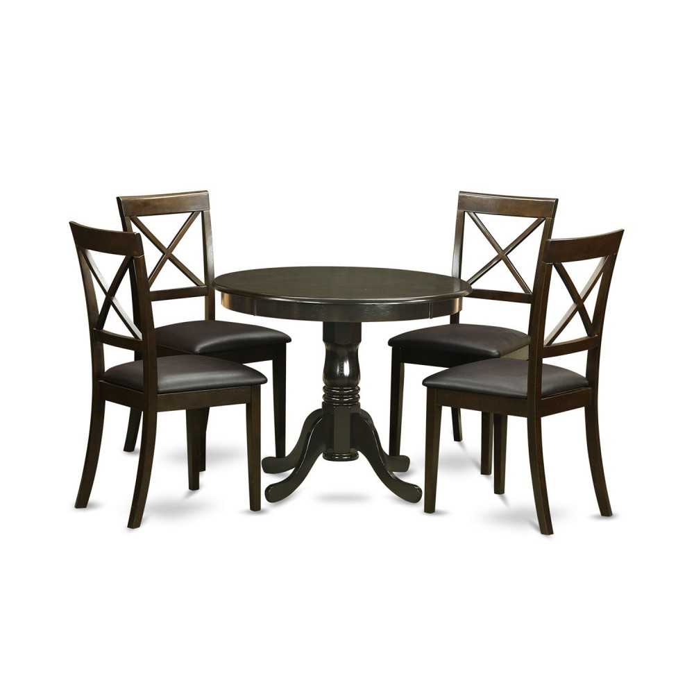 5 Pc Kitchen Nook Dining Set-Kitchen Table Plus 4 Chairs For Dining Room