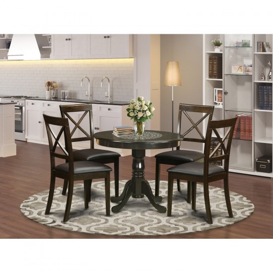 5 Pc Kitchen Nook Dining Set-Kitchen Table Plus 4 Chairs For Dining Room