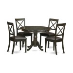 5 Pc Kitchen Nook Dining Set-Kitchen Table And 4 Dinette Chairs