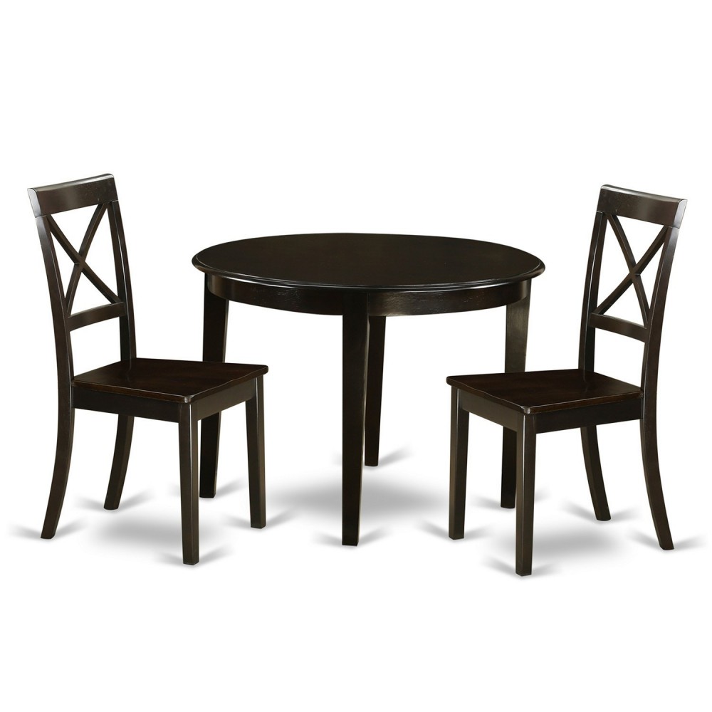 3 Pc Small Kitchen Table And Chairs Set-Round Table And 2 Dinette Chairs 3 Pc Small Kitchen Table And Chairs Set-Round Table And 2 Dinette Chairs