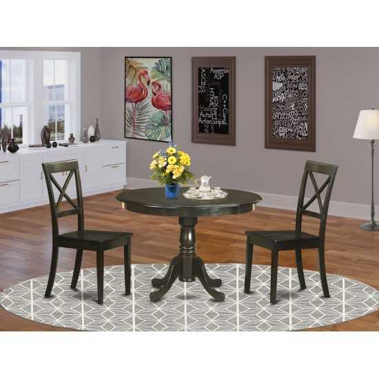 3 Pc Kitchen Table Set-Table And 2 Dining Chairs