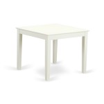 3 Pcsquare Kitchen Table And 2 Wood Kitchen Dining Chairs In Linen White