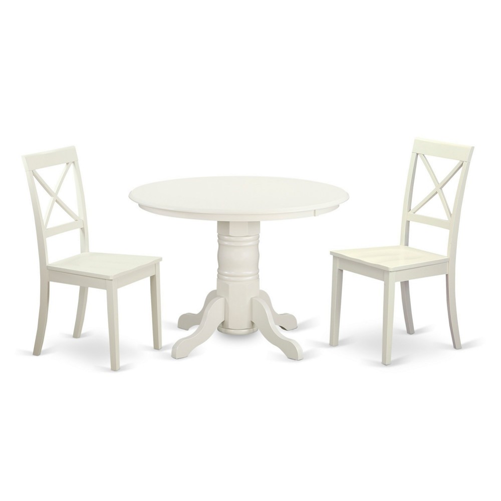 3 Pc Dining Room Set-Kitchen Dinette Table And 2 Dining Chairs