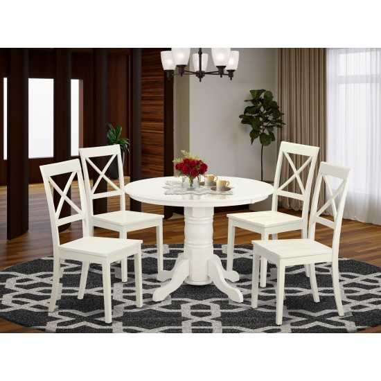 5 Pc Kitchen Nook Dining Set - Kitchen Table And 4 Dinette Chairs