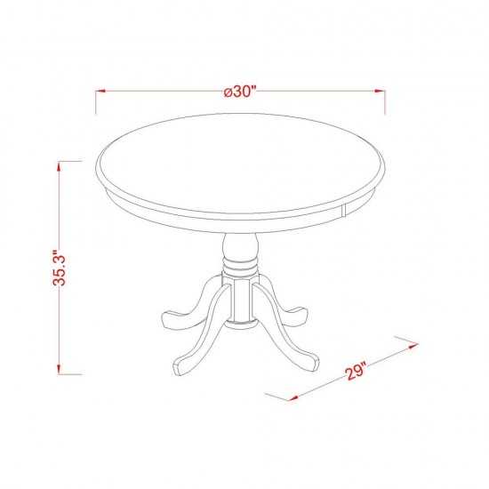 3 Pc Pub Table Set - High Table And 2 Kitchen Bar Stool