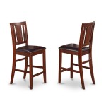 3 Pc Counter Height Set- High Table And 2 Dining Chairs